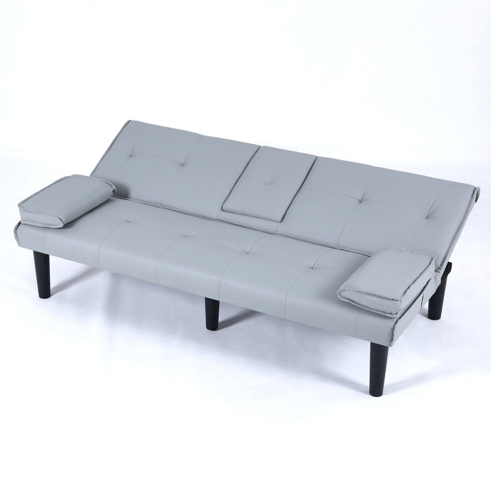 Sofa Bed With Foldable Design And Cup Holder