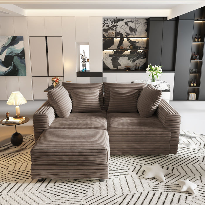 Modern Comfy Upholstered Sofa Cloud Couch & Deep Seat Couches
