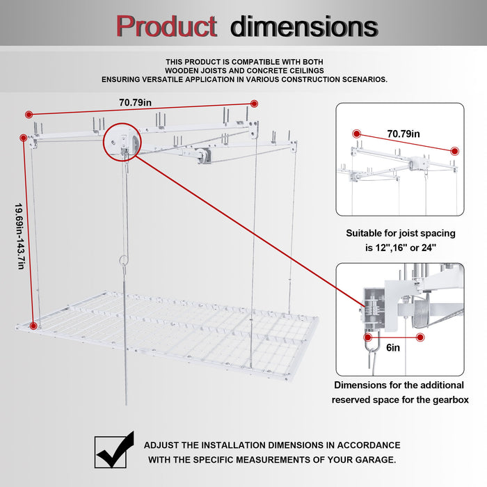 Overhead Garage Storage Rack