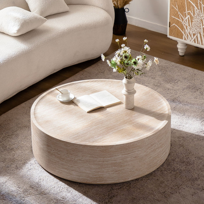Round Coffee Table For Living Room - Amber