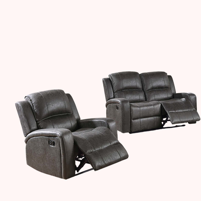 Modern Living Room Set With Square Armrest, Cushion Backrest