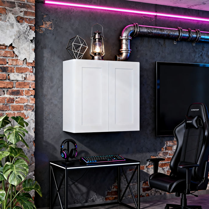 Shaker Wall Cabinet With Soft-Close Doors, Adjustable Shelves