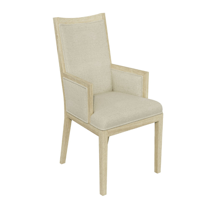 Adeline - Upholstered Arm Chair - Natural Wood Wash