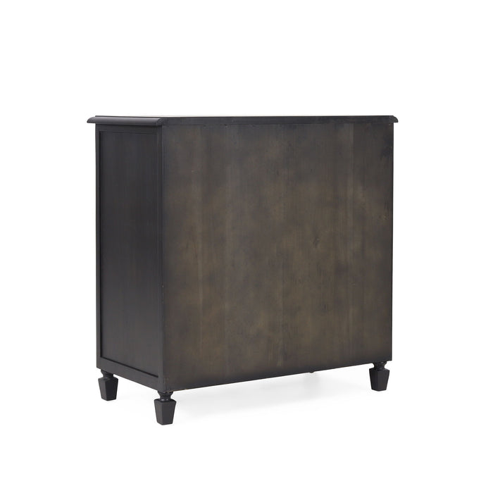 Newell - Cane 3 Drawer Dresser - Dark Gray
