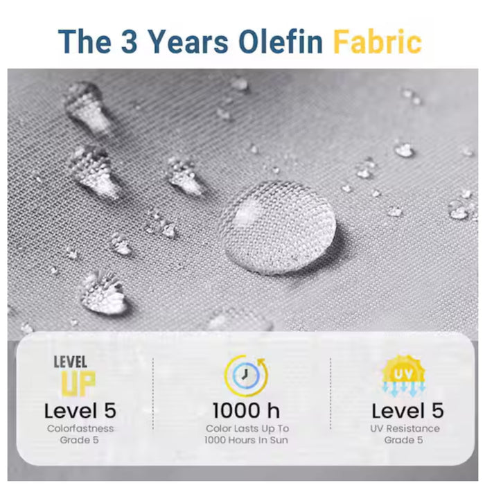 7 Piece Outdoor Dining Set With Cushions, Modular Sectional Sofa And Table