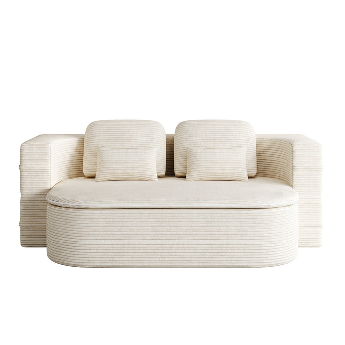 2 In 1 Foldable Sofa Bed With Multi Functional Blanket