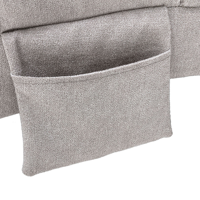 Massage Chaise Lounge Indoor With Remote Control, Ergonomic Electric Massage Lounger