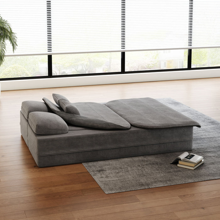 2 In 1 Foldable Sofa Bed With Multi Functional Blanket