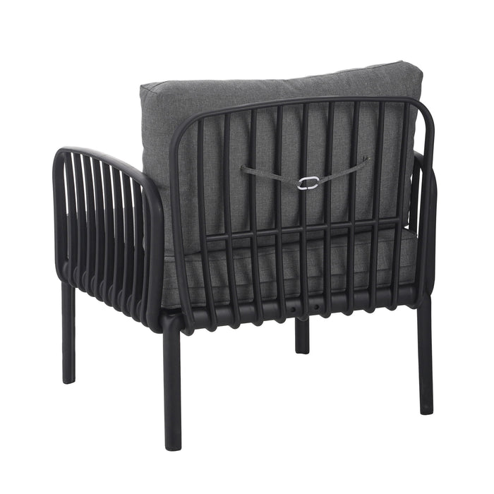 Outdoor Patio Club Chair, Waterproof Thick Cushion Deep Seating