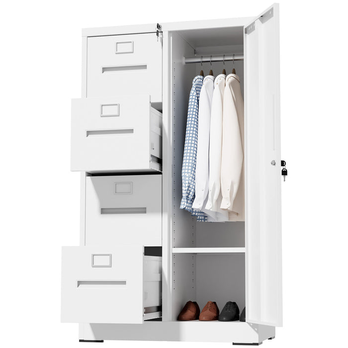 Storage Vertical Filing Cabinet With Lock