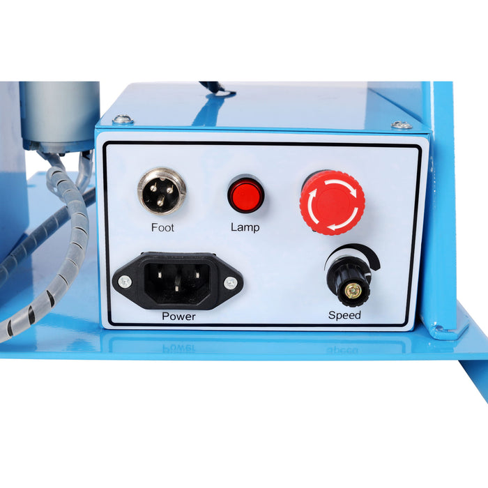 Portable Rotary Welding Positioner With 3 Jaw Lathe Chuck, 0 - 90° Turntable - Blue