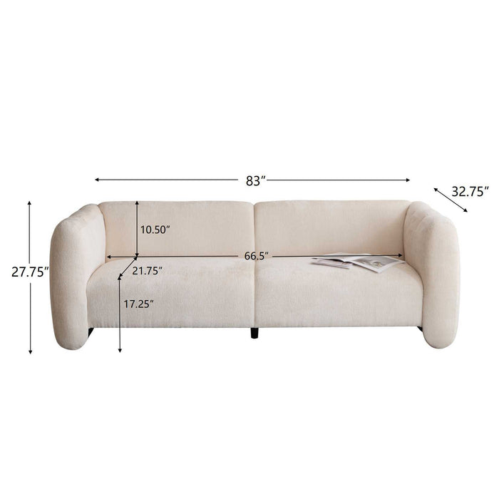 Tonson - 3 Seater Sofa, Wave Design