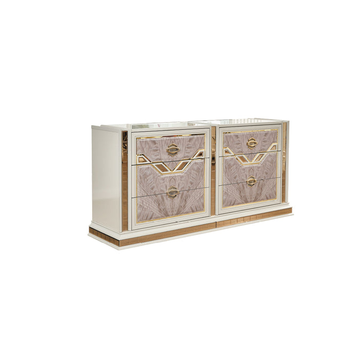 Omari - 6 Drawer Dresser - Beige
