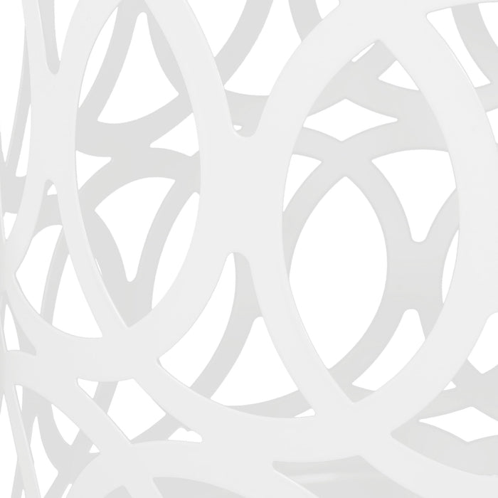 Outdoor Metal Large End Table, Modern Design