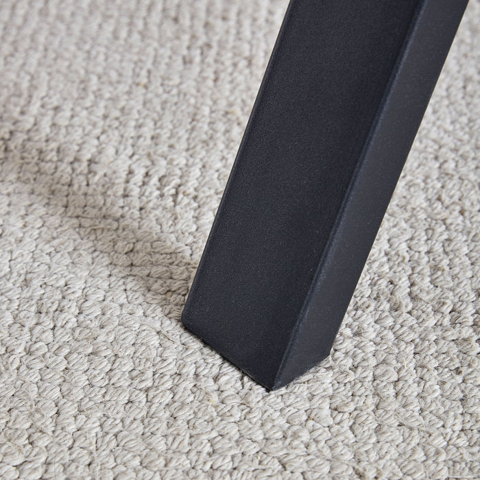 Herringbone Pattern Dining Table A Perfect Match For Modern Minimalist And Industrial Home Styles - Walnut