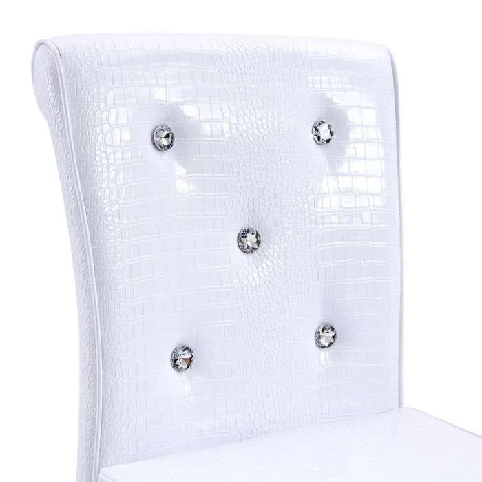 Bar Chairs & Crystal Clasp Design (Set of 2)