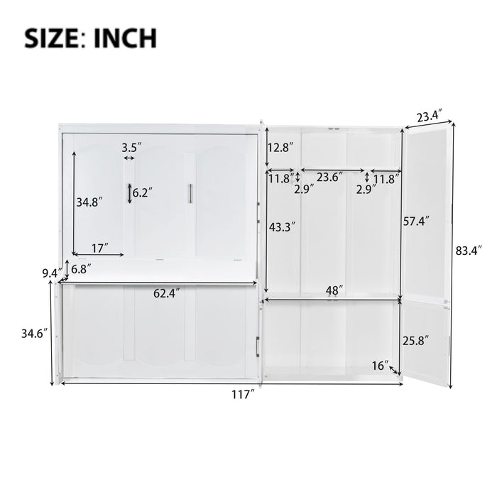 Murphy Elegant Wall Bed With Closet