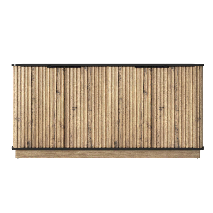 Multi Functional Sideboard, An Ideal Choice For TV And Tableware Storage In Modern Homes - Black