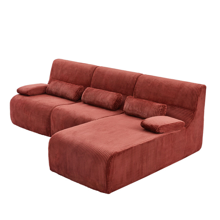 Oversized Sectional Sofa, Living Room Seating With Modular Design