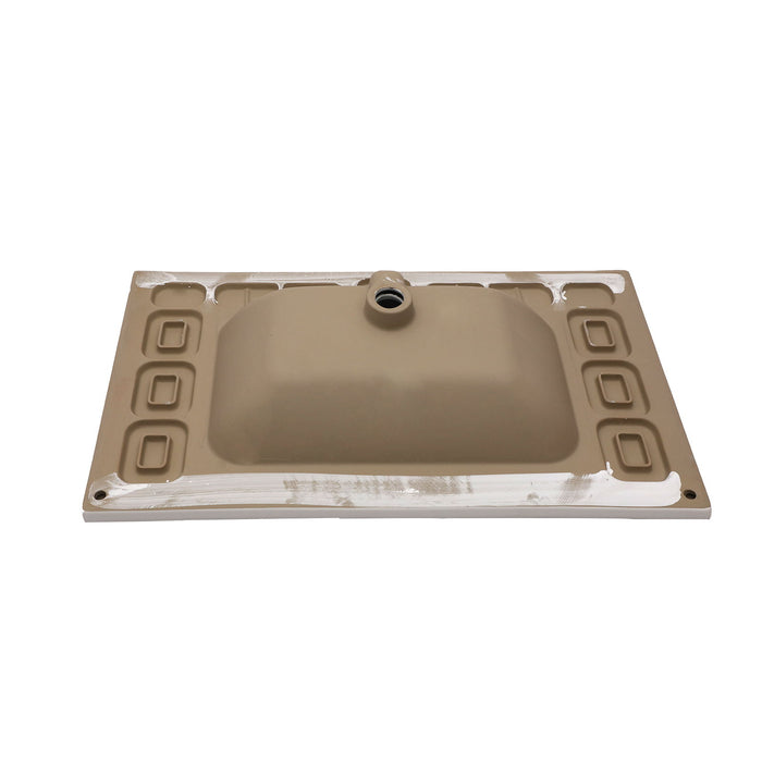 Modern Rectangular Vanity Top With Overflow For Bathroom
