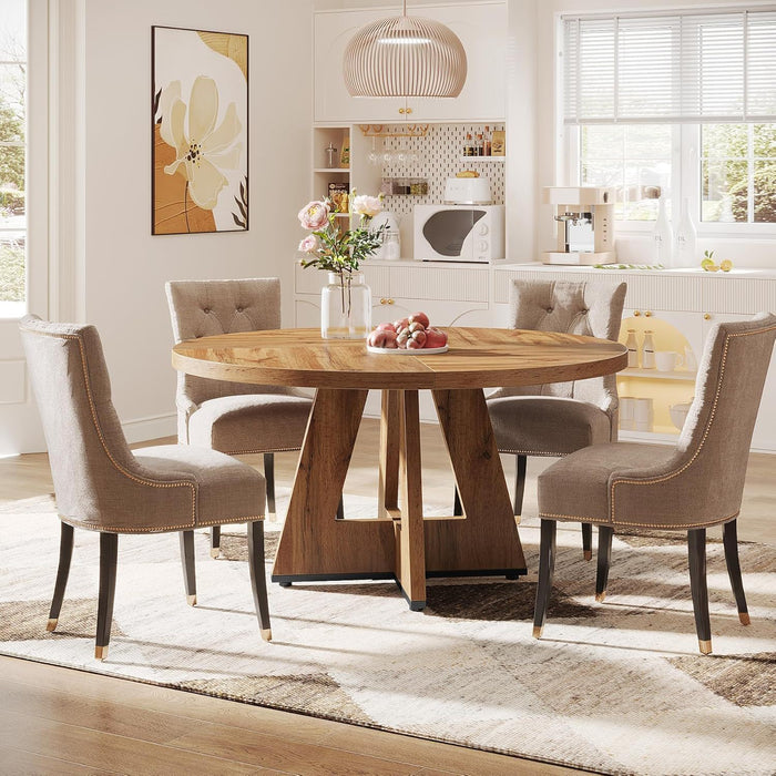 Round Dining Cross Base Kitchen Table