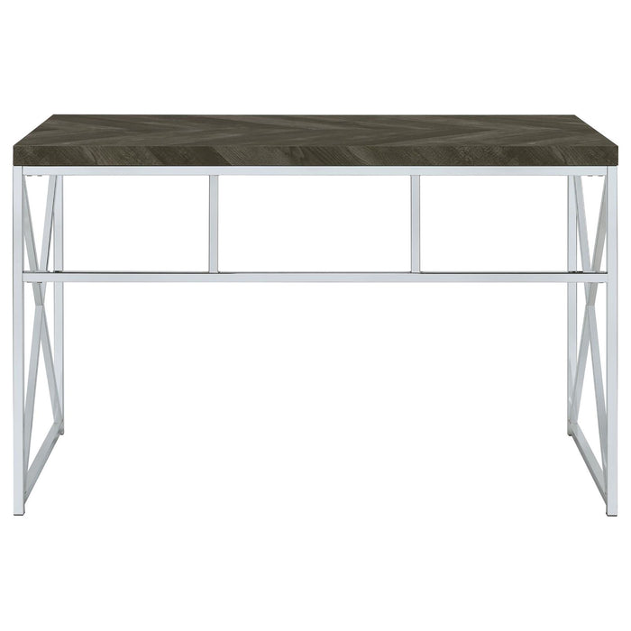 Herringbone - Writing Desk - Gray
