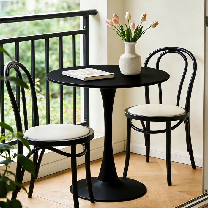 Round Dining Table With Tulip Style Base