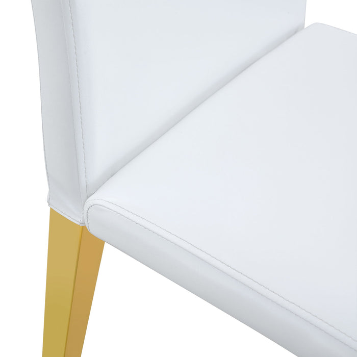 Elegant Upholstered Chairs With Metal Legs