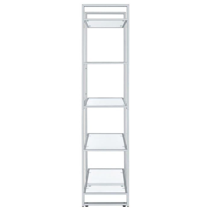 Colfax - 5 Shelf Bookshelf - Clear