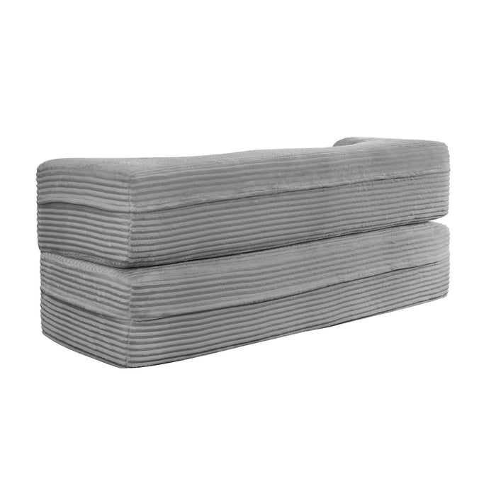 Floor Convertible Sleeper Sofa Bed With 2 Pillows