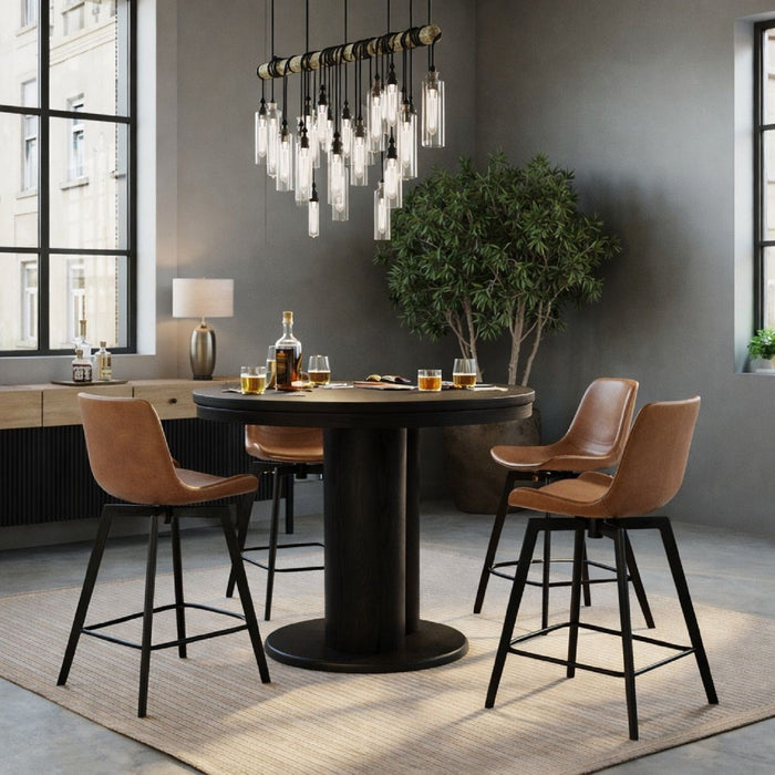 Swivel Counter Stool - Brown