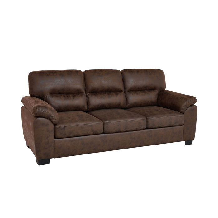 3 Seater Sofa With Padded Armrests And Triangular Leg