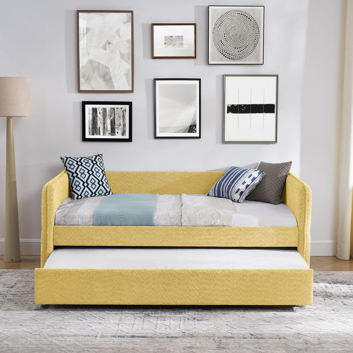 Upholstered Daybed With Pop Up Trundle