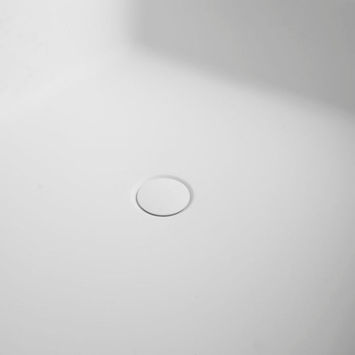 Freestandingn And Solid Surface, Soaking Bathtub For Bathroom - Matte White