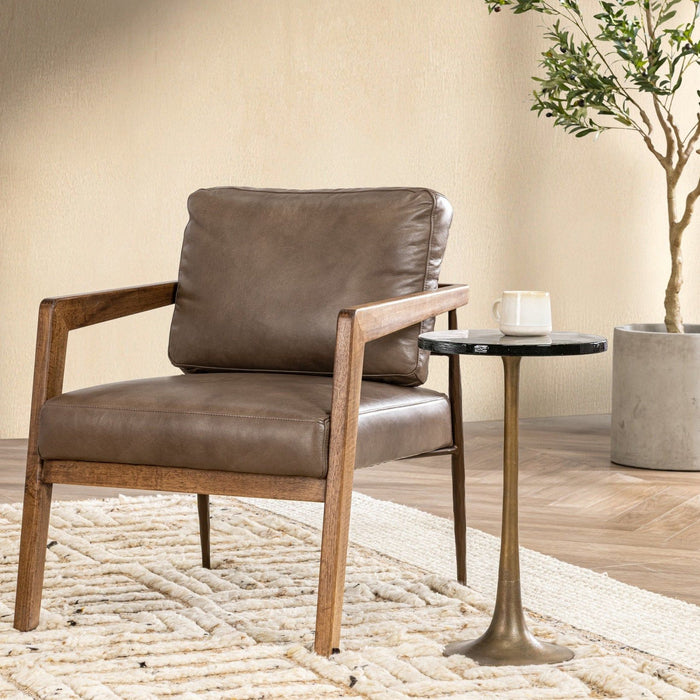 Julia - Accent Chair - Dark Brown