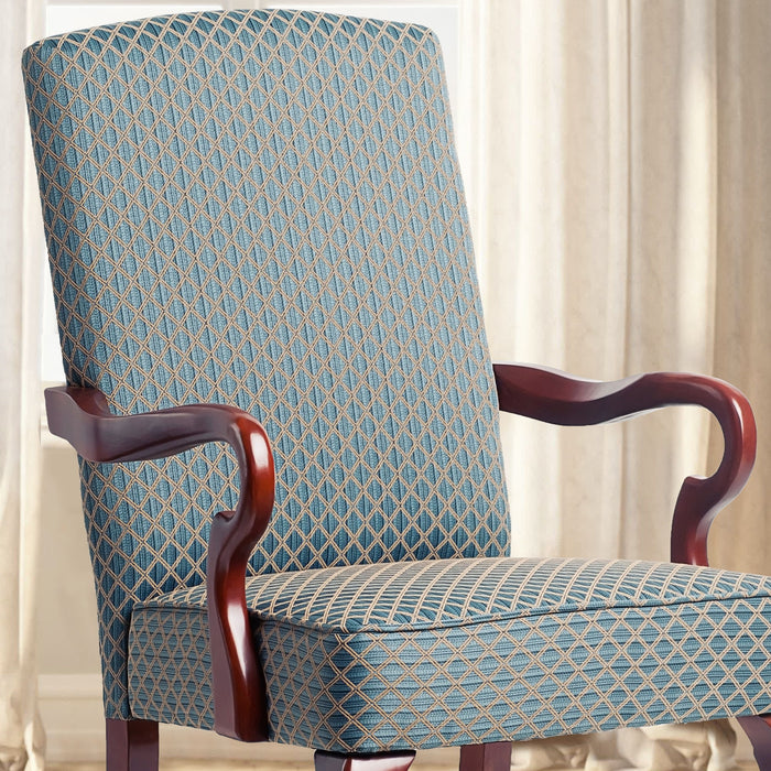 Delaney - Elegant Gooseneck Arm Chair With High Back