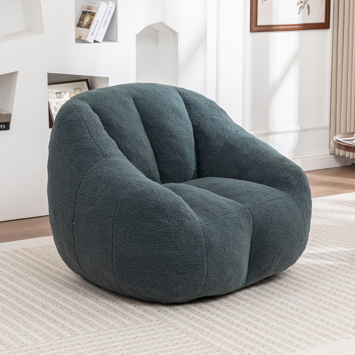 Comfy Bean Bag Chair With Memory Foam Filler, Tufted Soft