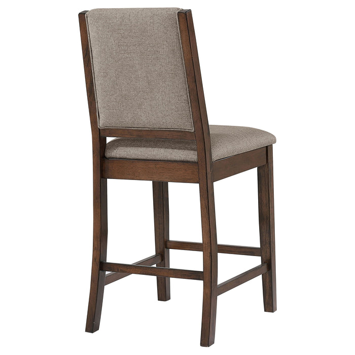 Allen - Upholstered Counter Chair (Set of 2) - Oak