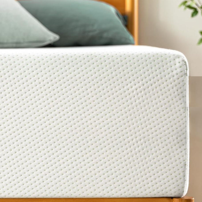 10" Green Tea Memory Foam Mattress In Box, Fiberglass Free