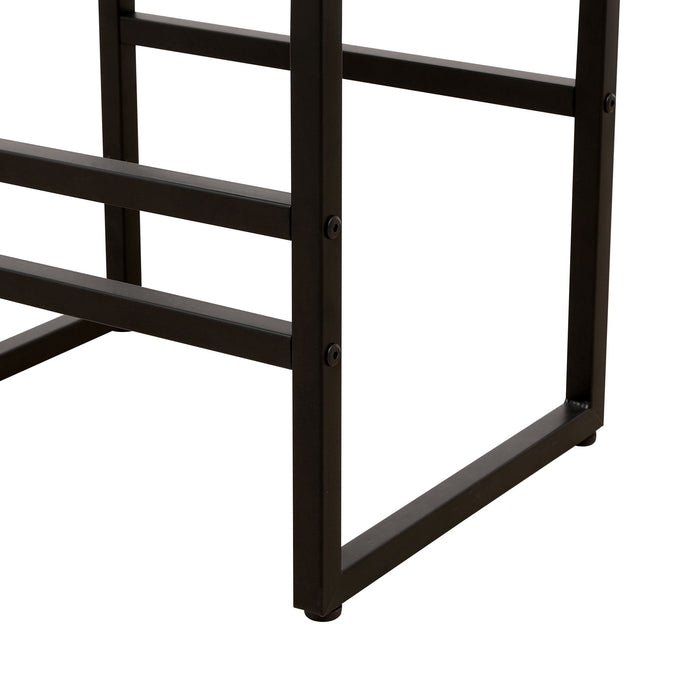 25" Height Backless Water Hyacinth Woven Bar Stools With Footrest (Set of 2) - Natural