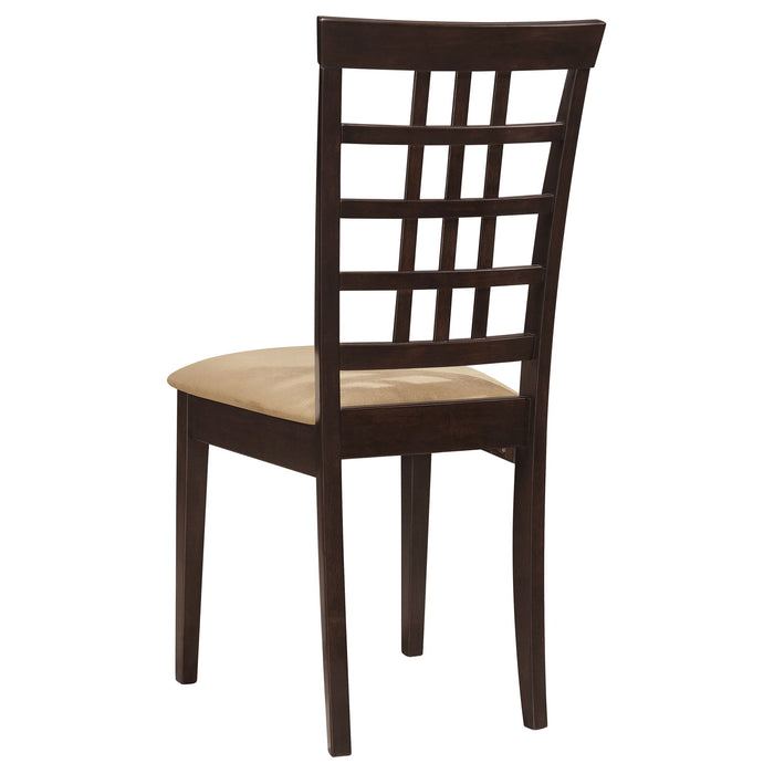 Lattice Back Side Chair (Set of 2) - Brown