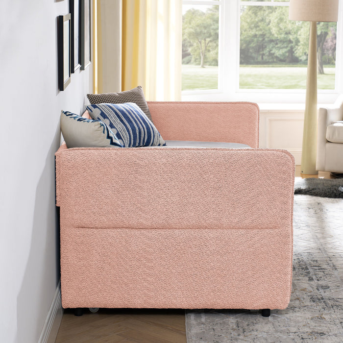 Upholstered Daybed With Pop Up Trundle