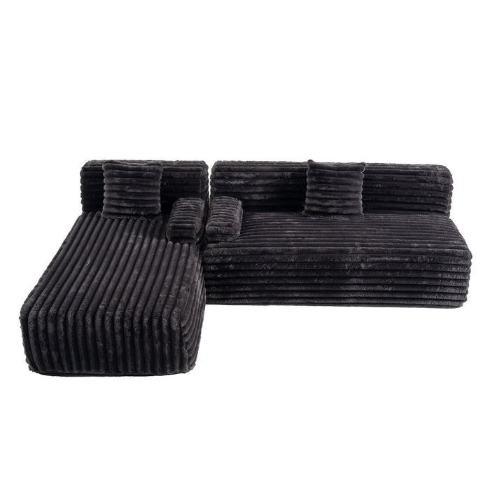 Cloud Sectional Sofa Upholstered Couch Free Combined Sofa