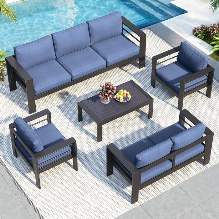 Outdoor Patio Set, All-Weather, Thick Cushions