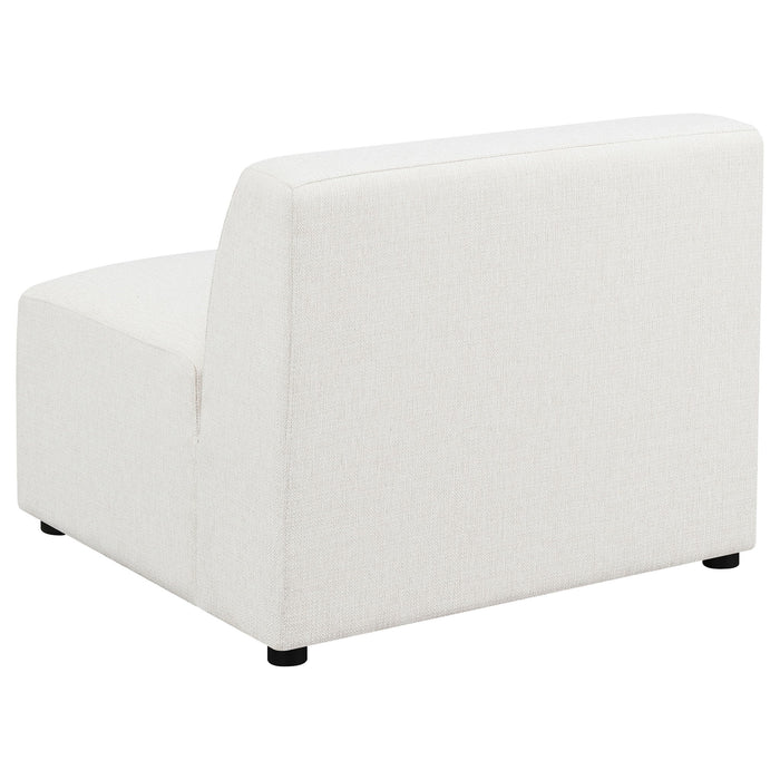 Marlowe - 6 Piece Tight Seat Modular Sectional - Ivory / White
