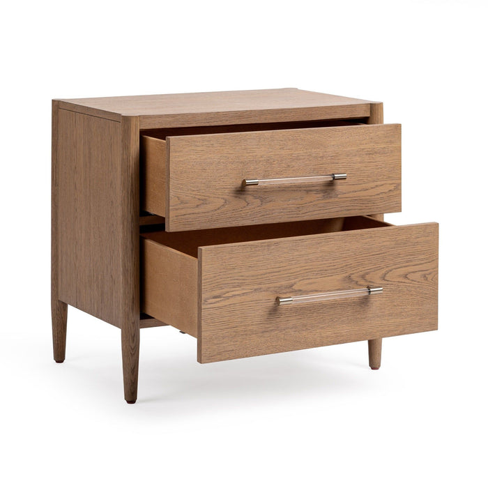 Alisen - 2 Drawer Nightstand - Napa Grove