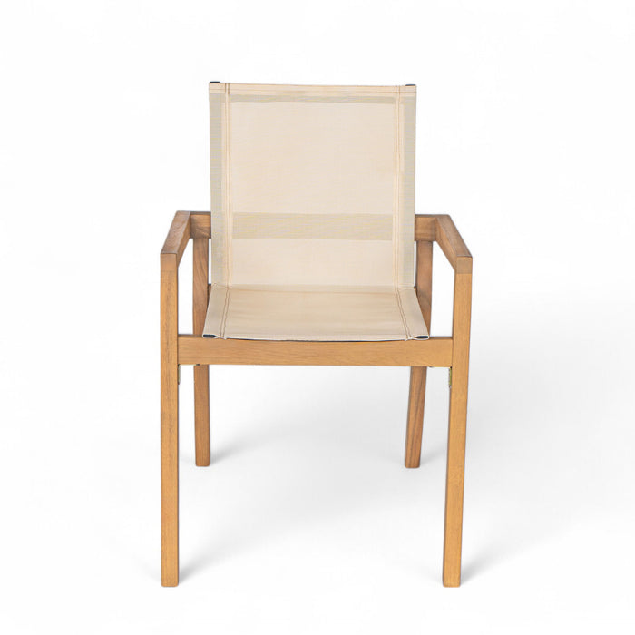 Belfast - Dining Chair With Acacia Wood Frame And Mesh Seating (Set of 2)