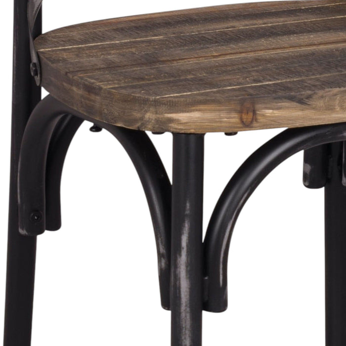 Zaire - Bar Chair - Black / Oak