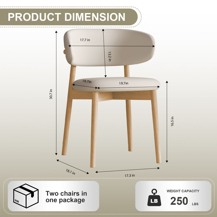 Mid-Century Modern Dining Chair (Set of 2)