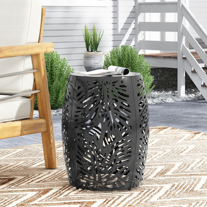 Modern Design Metal End Table, Large